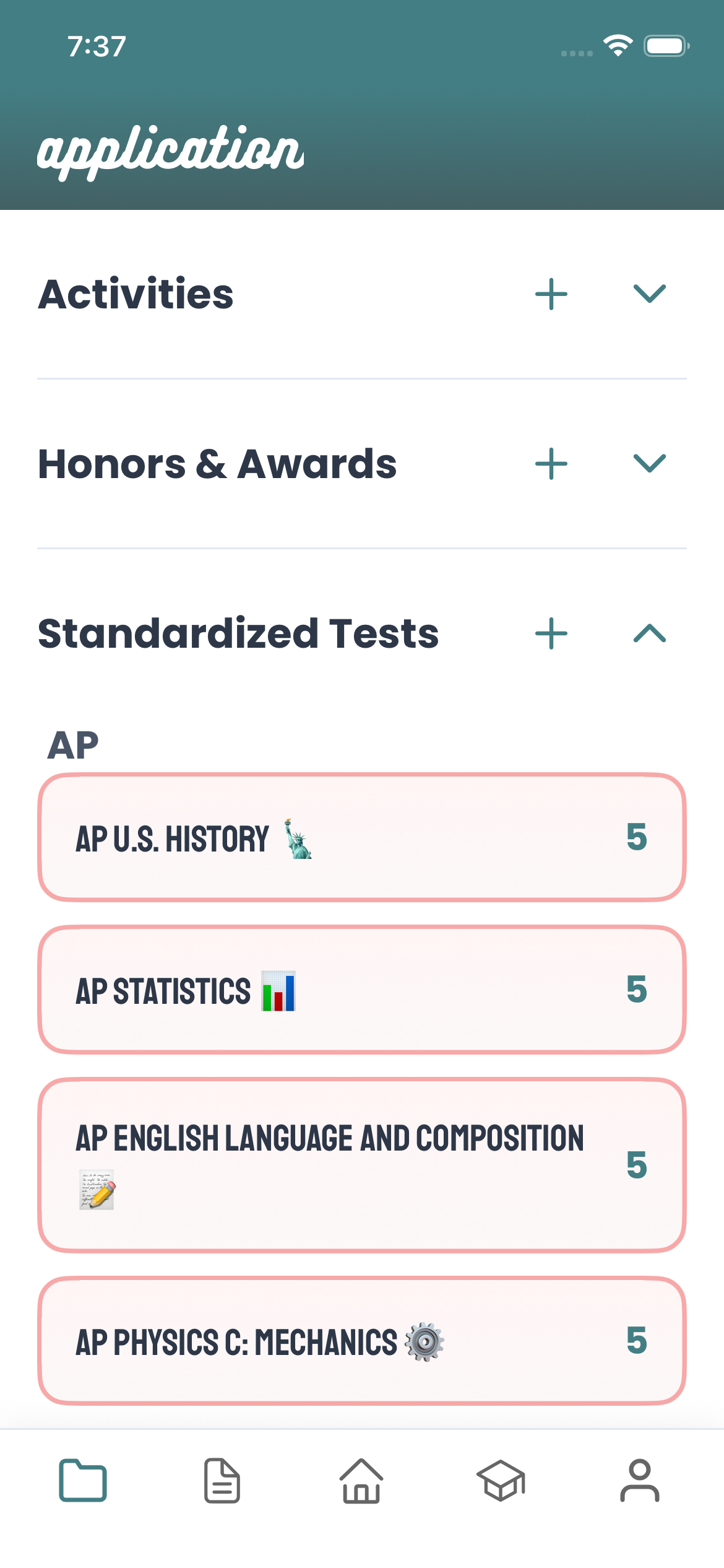 Search colleges & prep your applications. on mobile