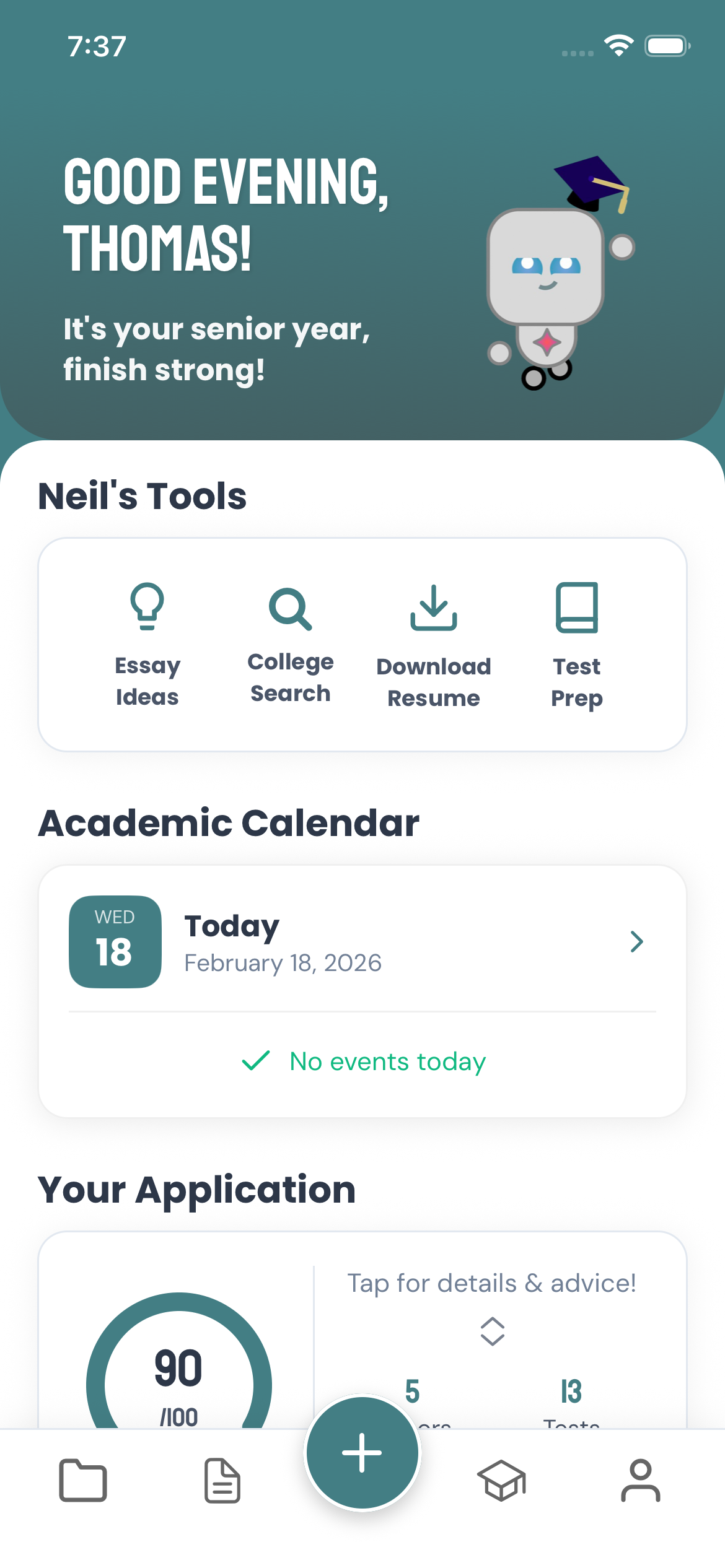 See your whole process at a glance. on mobile