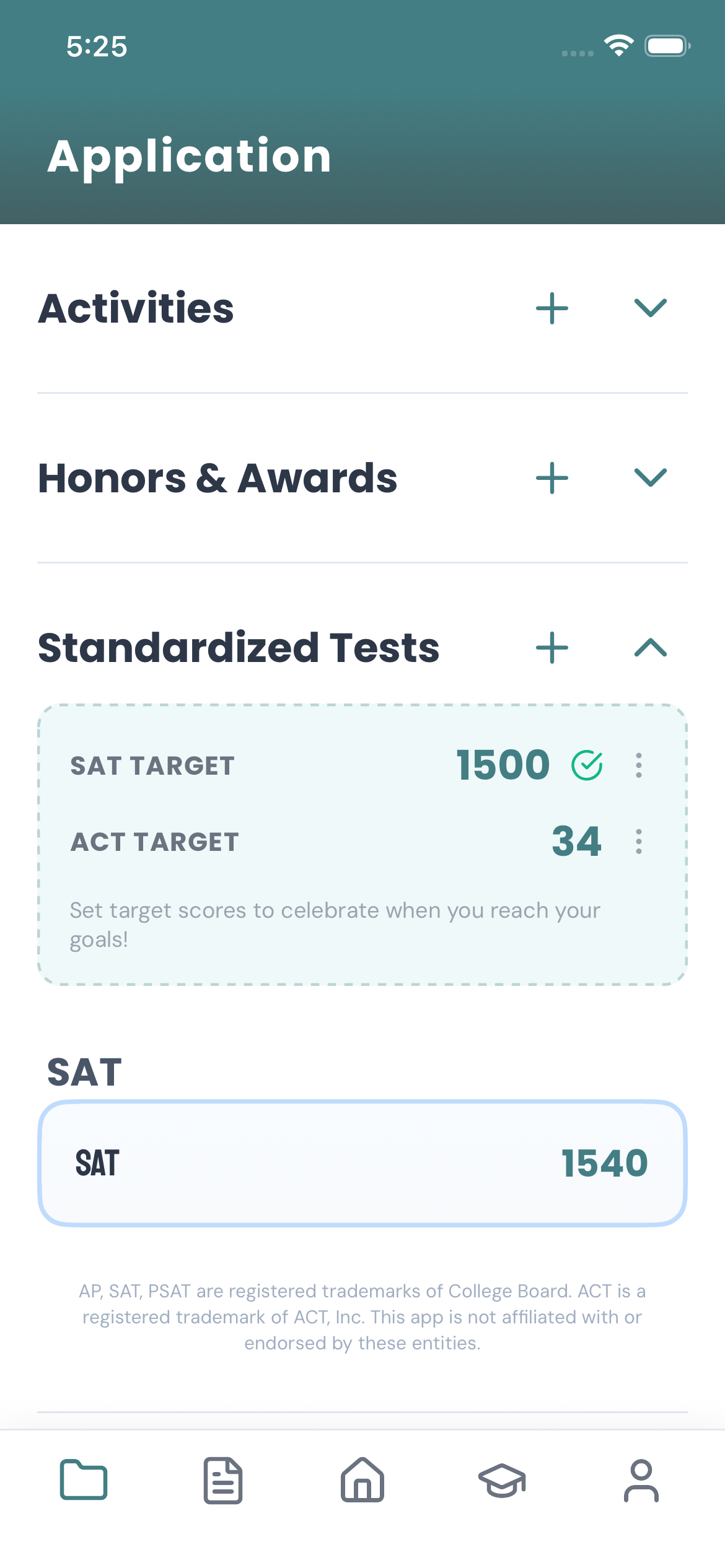 Log every score, award, and activity. on mobile