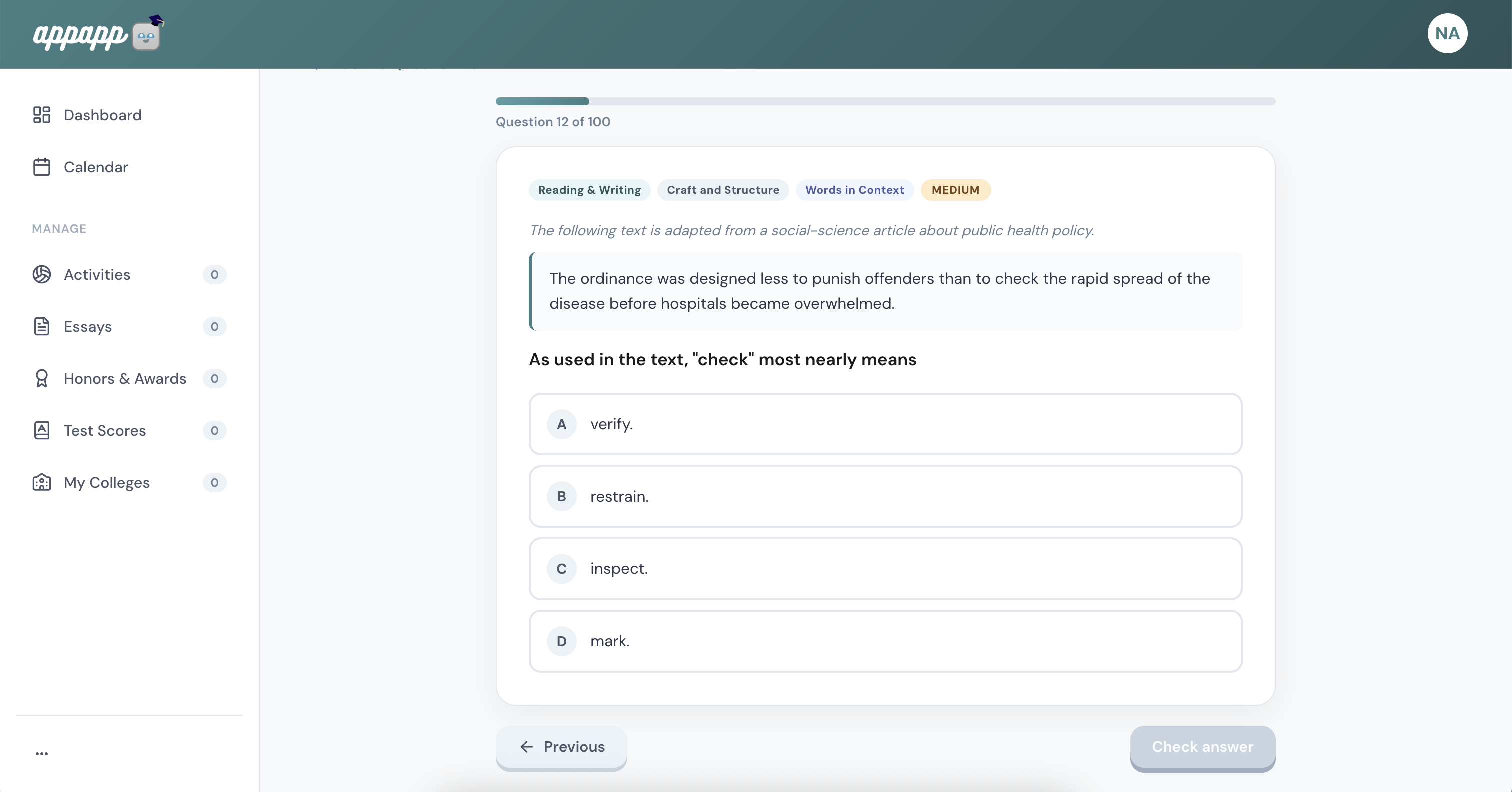 A Question Bank To Hone Your Skills