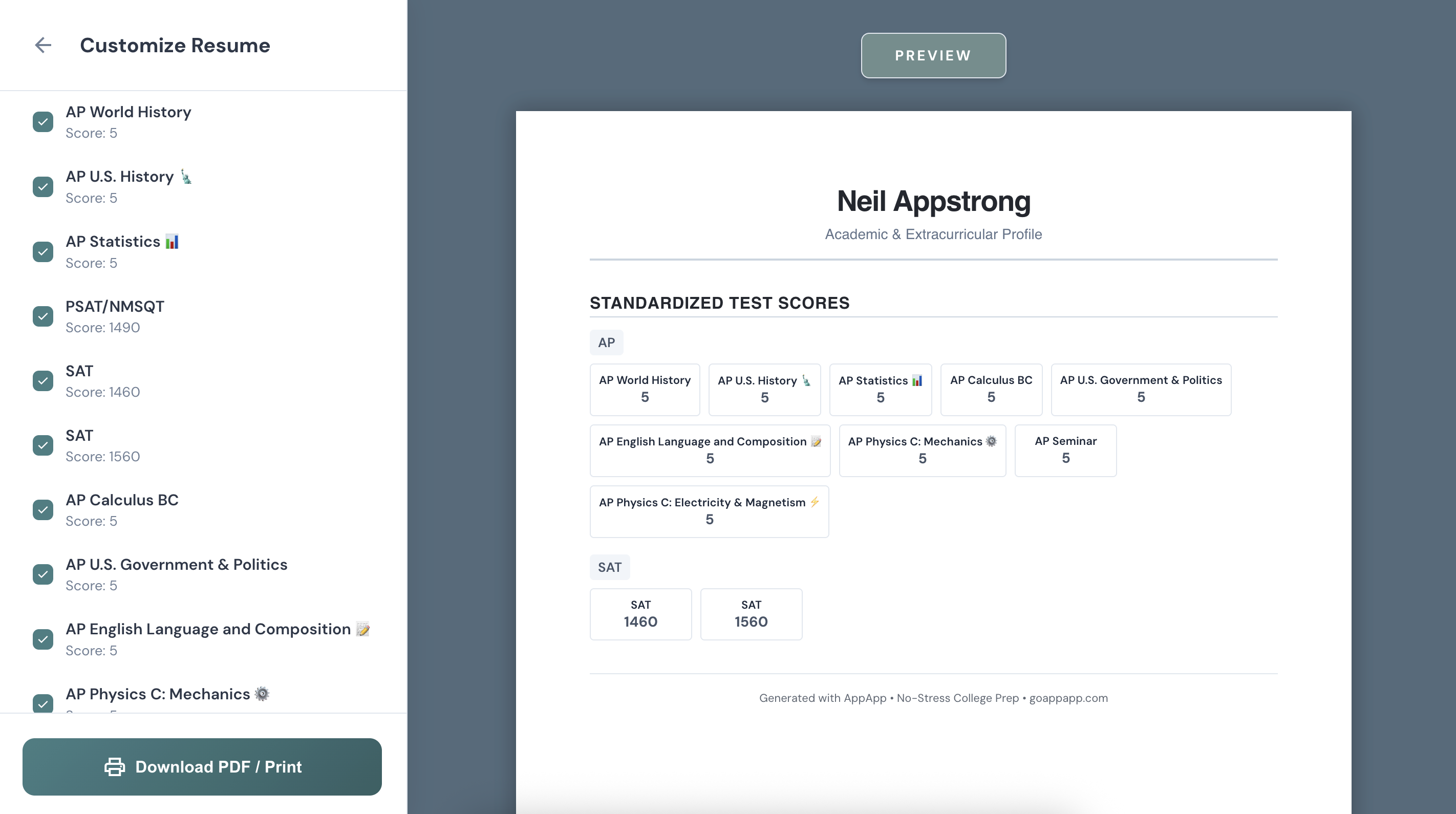 A Polished Resume in One Click